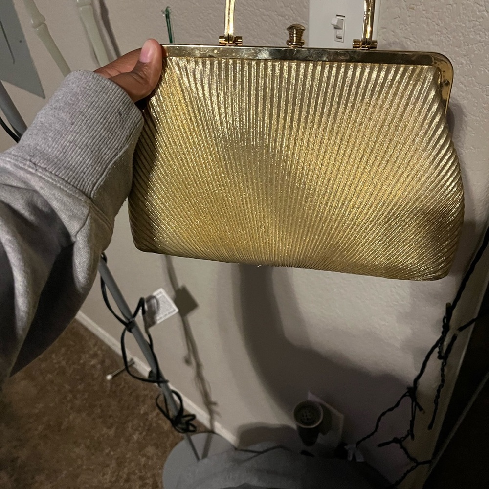Elegant Gold Women's Handbag